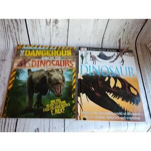 DK Eyewitness Books Dinosaur Dangerous Book Of Dinosurs Book Lot Of 2